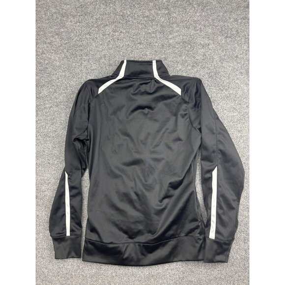 Nike Jacket Womens Medium Black Full Zip Track Training Swoosh Athletic Warm Up - Picture 8 of 8